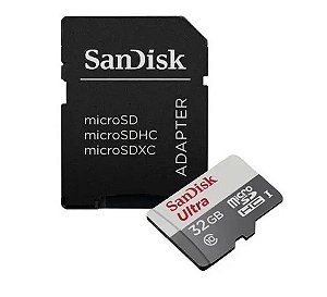 Cartão De Memória Sandisk Sdsquns-032g-gn3ma Ultra Sd 32gb