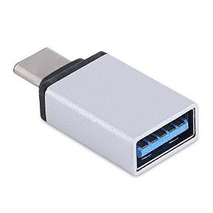 Adaptador OTG usb-C x USB femea 2.0 importado