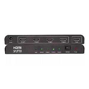 KIit 5  Splitter HDMI 1x4 portas 4K ativo Profissional