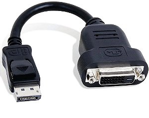 Cabo conversor Displayport macho Para Dvi femea Ativo Lenovo