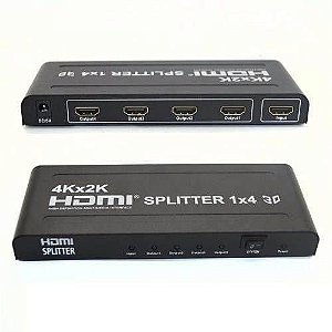 Divisor Splitter HDMI 4 portas 4K ativo Profissional