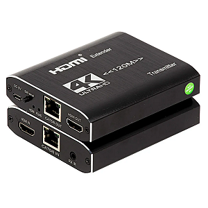 Extender HDMI 4K 120 Metros com IR no TX/RX 60hz