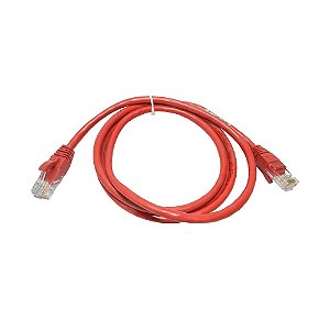 Cabo De Rede Patch Cord Cat5e 1,5 Metros Vermelho