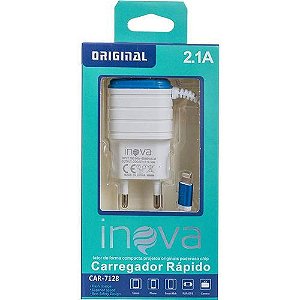 Carregador Rápido 2.1 Inova para iPhone Car7128