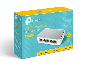 Switch de mesa de 5 Portas 10/100Mbps-Tp-link