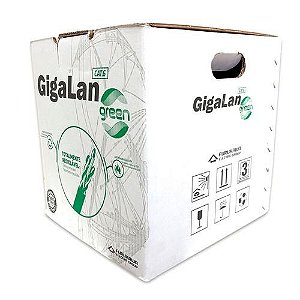 Cabo de Rede Cat6 Furukawa verde Caixa com 305m - Giga Lan Green