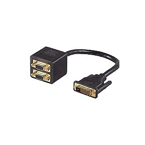 Adaptador Dvi-d 24+5 Para 2 Vga 15 Pinos F