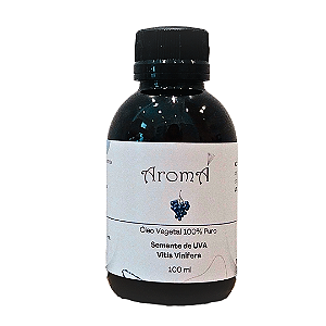 Óleo Vegetal Semente de Uva Aromá 100ml - Atacado