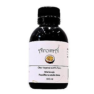 Óleo Vegetal de Maracujá 100% Puro Aromá 100 ml - Pele e Cabelos