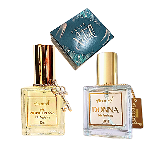 Kit Natal 2 Perfumes Femininos Donna + Principessa Aromá
