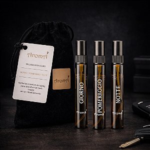 Kit Perfumes Premium para Carro Trilogia Aromá Dia dos Pais
