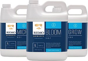 REMOS MICRO, GROW E BLOOM - Promove a Base para a Máxima Produtividade - REMO NUTRIENTS BRASIL opção de 250ml, 1L, 4L e 10L