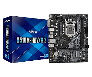 Placa Mãe ASROCK CHIPSET INTEL H510M-HDV/M.2 SOCKET LGA 1200