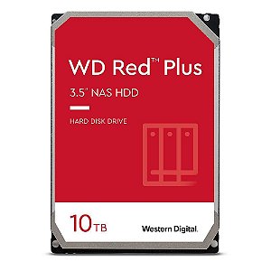 HD Western Digital Red Plus NAS 10TB, 7200RPM, Cache 256MB, 3.5´, SATA - WD101EFBX