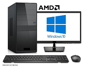 Computador Home Office AMD Ryzen 7 1700, 8GB DDR4, SSD NVME 250GB, GPU AMD RADEON R5 220 1GB, Monitor LED 18.5, Teclado e Mouse Sem Fio