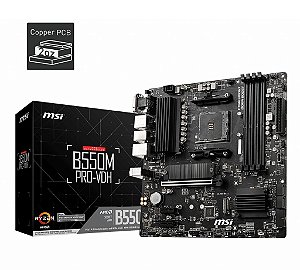 Placa Mãe MSI CHIPSET AMD B550M PRO-VDH SOCKET AM4
