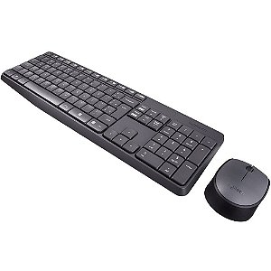 Teclado e Mouse Sem Fio 2.4 Ghz Logitech MK 235