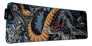 MousePad Dragão Azul RGB Usb 80x30cm