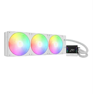 WATER COOLER 420MM GAMDIAS CHIONE E4-420 WH, ARGB, DISPLAY LCD, WHITE - CHIONE E4-420 WH