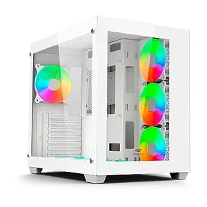 Gabinete Aquarius MT-G910WH Sem Fonte S/FAN C3Tech Gaming