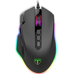Mouse Gamer T-Dagger Bettle RGB 4800DPI Preto T-TGM305