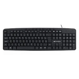 Teclado USB Multimídia KB-M40BK Preto C3Tech