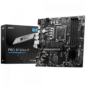PLACA MÃE MSI PRO B760M-P DDR5, INTEL LGA 1700, MATX, DDR5 - PRO B760M-P DDR5
