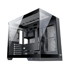 Gabinete Gamer Redragon Wideload Pro, Mid Tower, ATX, Lateral em Vidro Temperado, Preto - CA-604B-PRO