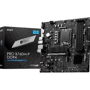 PLACA MAE MSI PRO B760M-P DDR4, SOCKET LGA 1700, CHIPSET B760, 911-7ED02-006