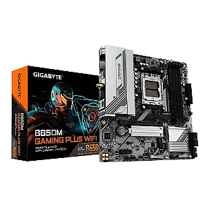 Placa Mãe Gigabyte B650M Gaming PLUS Wi-Fi AM5 M-ATX
