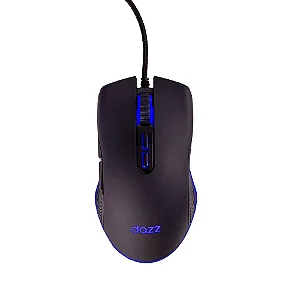 MOUSE DAZZ GMO2001 RGB 7200DPI COM FIO USB2.0 PRETO
