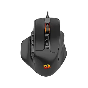 Mouse Gamer COM FIO Redragon Bullseye Pro, 26000 DPI, 7 Botões, Preto - M806RGB-PRO