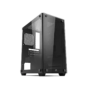 Gabinete Gamer C3tech Mt-g110bk  Preto sem fan