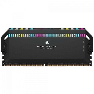 Memória DDR5 Corsair Dominator Platinum RGB, 32GB (2x16GB), Preto, 5200MHz, CMT32GX5M2B5200C40