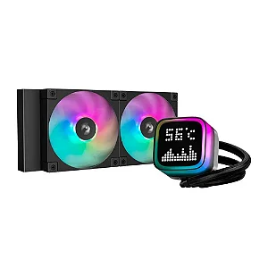 WATER COOLER DEEPCOOL 240MM LP240 PRETO  R-LP240-BKMSNC-G-1COM TEMPERATURA