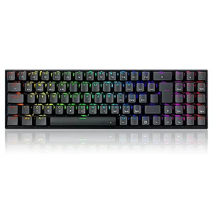 TECLADO MECANICO GAMER ZED PRO  RGB PRETO SWITCH MARROM