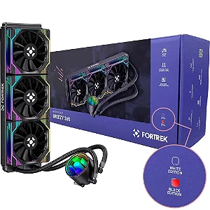 Water Cooler 360mm Fortrek Breezy, RGB, Black - Breezy 360 PRETO