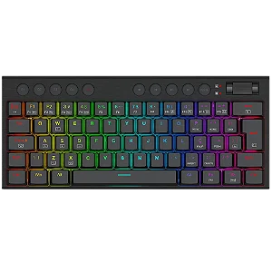 Teclado Mecânico Low Profile Redragon Horus Mini Preto 60% Switch Brown