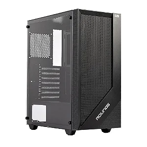 Gabinete Gamer Round5 Syndra Sem Fan, Mid Tower, ATX, Lateral em Vidro, Frente Mesh, Preto - R5-SYNDRA-B-2183
