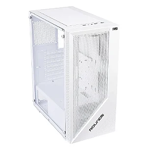 Gabinete Gamer Round5 Syndra, Mid Tower, ATX, Lateral em Vidro, Frente Mesh, Branco - R5-SYNDRA-W-2184