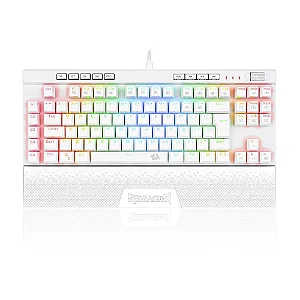 Teclado Mecânico Gamer Redragon Magic-Wand Pro RGB, Switch Vermelho, ABNT2, Branco - K587w-RGB