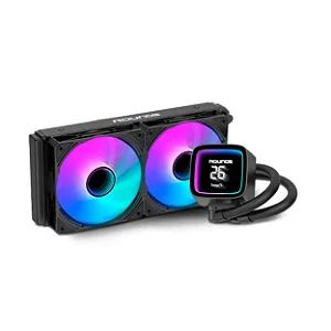 Water Cooler Round5 Boreah Preto Argb Display Lcd 240mm - R5-WC-BOREAH-240B-2234