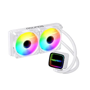 Water Cooler Round5 Eurus Branco Argb 240mm - R5-WC-EURUS-240W-2231