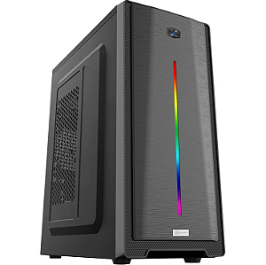 GABINETE GAMER KALKAN VELD LITE PRETO S/FAN KLK071