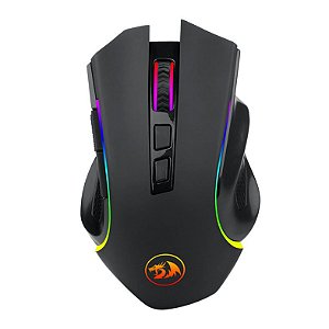 Mouse Gamer Redragon Griffin, RGB, 8000DPI, 7 Botoes, Wireless, Preto, M602-KS-V2
