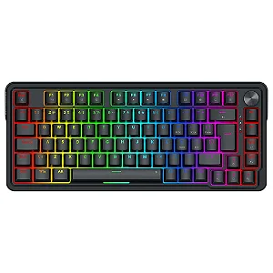 Teclado Magnético Gamer Redragon UCAL, RGB, Switch Magnético, Layout 75%, Hot-Swap, ABNT2, USB Tipo-C, Preto - K673RGB-M