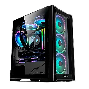 GABINETE GAMER ROUND5 ASTRA BLACK (M-ATX / LATERAL VIDRO / SEM FAN)