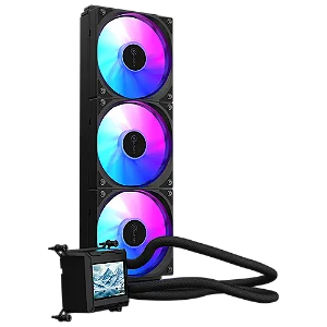 WATER COOLER KALKAN AURA LCD 360MM ARGB PRETO KLK00103