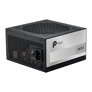 Fonte de Alimentação MSI PRO A1000PL PCIE5, 1000W, 80 Plus Platinum, Full Modular, Com Cabo, Preto
