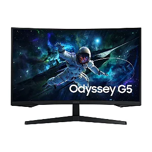 MONITOR 32" GAMER SAMSUNG ODYSSEY G5, QHD, 165HZ, 1MS, CURVO, BLACK - LS32CG552ELMZD